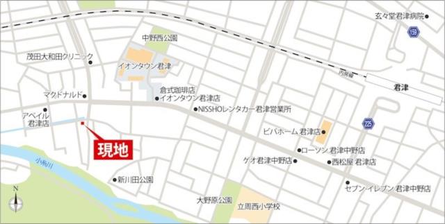 detached 千葉県君津市中富 地図を見る