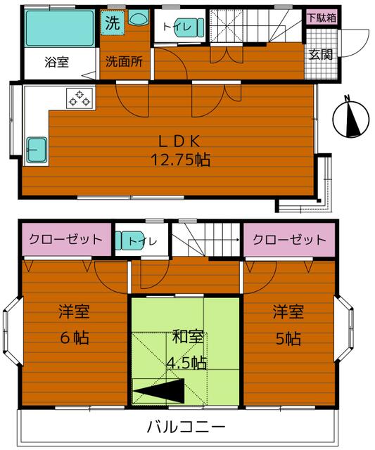 detached 東京都武蔵村山市大南１丁目