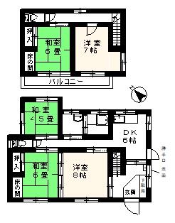 detached 埼玉県入間郡毛呂山町大字苦林