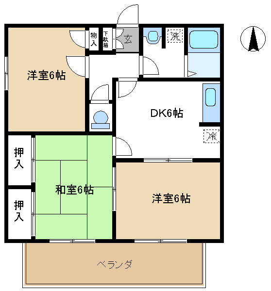 ヴィラコート２番館 1階 物件写真 2