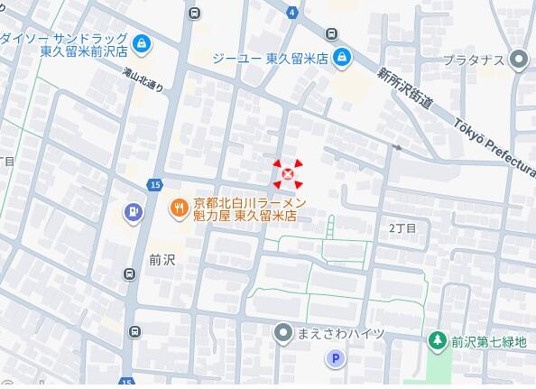 detached 東京都東久留米市前沢２丁目 地図を見る