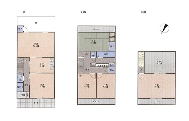 detached 大阪府富田林市藤沢台１丁目 地図を見る