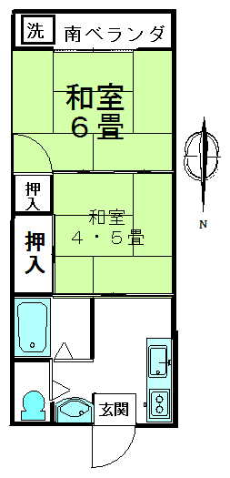 すみよし荘 2階 物件写真 2