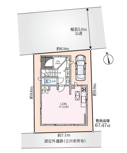 detached 東京都立川市錦町２丁目 地図を見る