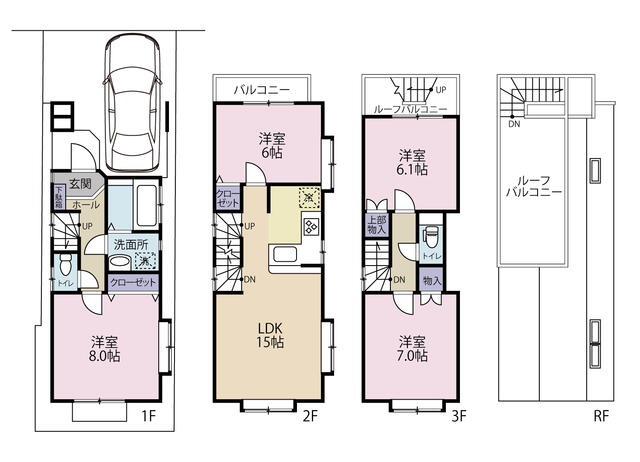 house for sale in 葛飾区, Tokyo | ¥47,900,000 | 4LDK | Akiyama house fin…