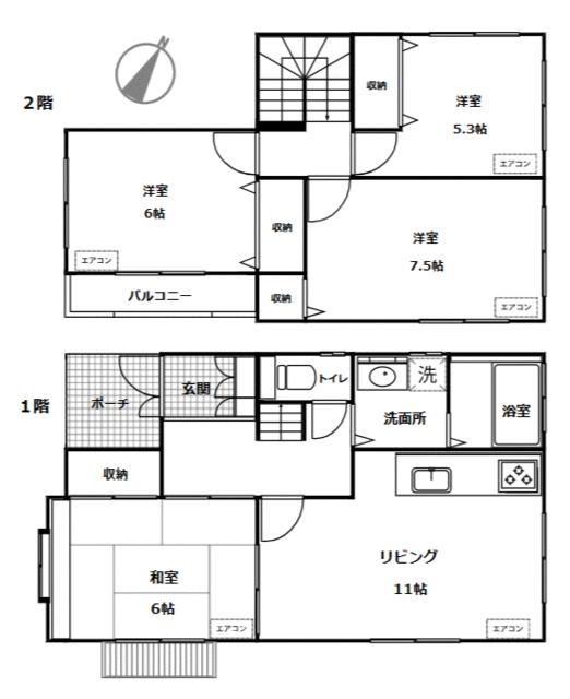 detached 千葉県山武郡九十九里町片貝 地図を見る