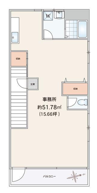 間取り図／使用面積１５坪