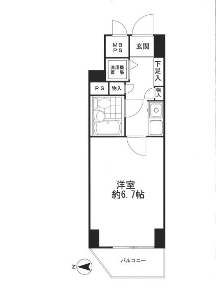 間取り図／バルコニーのある間取りです