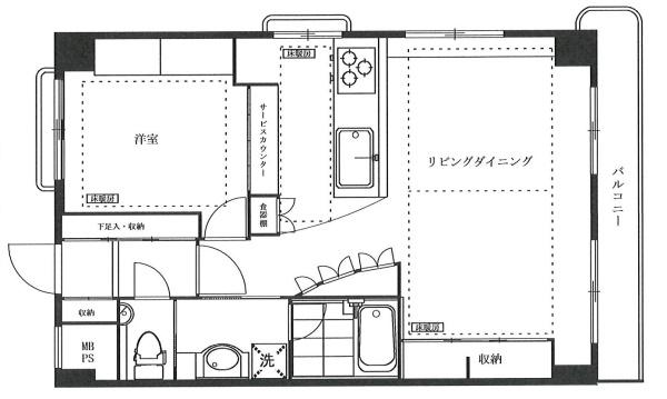 間取り図／間取りが整っています