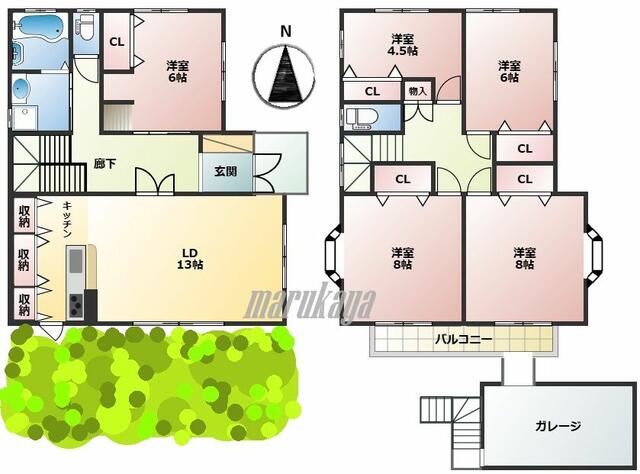 house for sale in 足立区, Tokyo | ¥77,800,000 | 5LDK | Akiyama house fin…