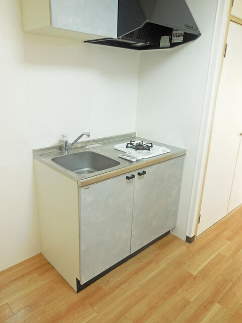 キッチン／２０２２年１２月交換済の１口ガスコンロ付キッチン