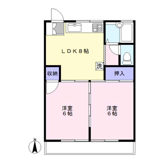 コーポＭ 2階 物件写真 2