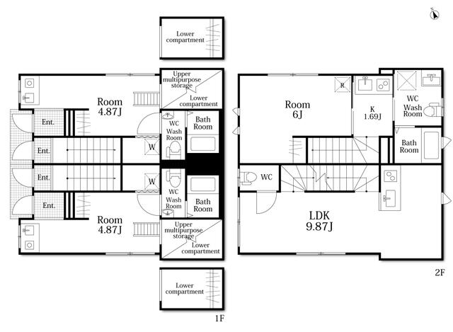 house for sale in 葛飾区, Tokyo | ¥82,800,000 | 2LDK | Akiyama house fin…