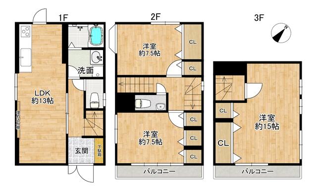 detached 東京都三鷹市中原４丁目 地図を見る