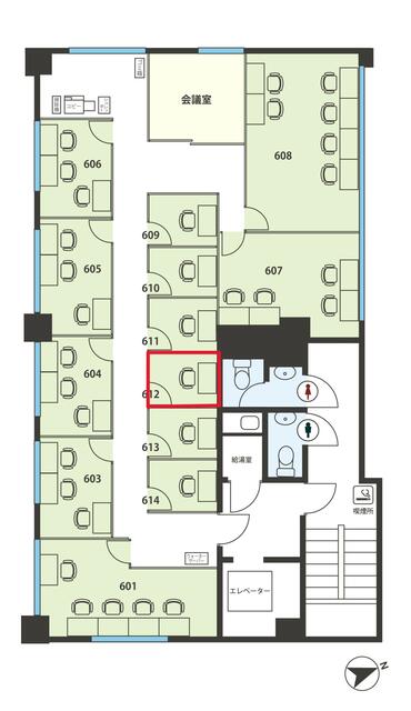 間取り図／６階フロア図面