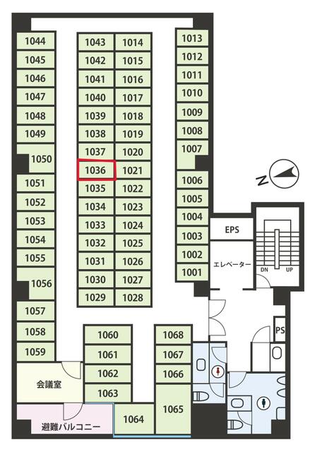 間取り図／１０階フロア図面