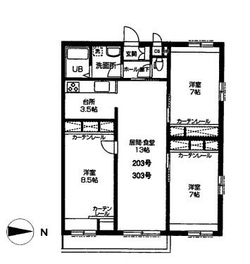 ヘリオス３７８小平栄町 3階 物件写真