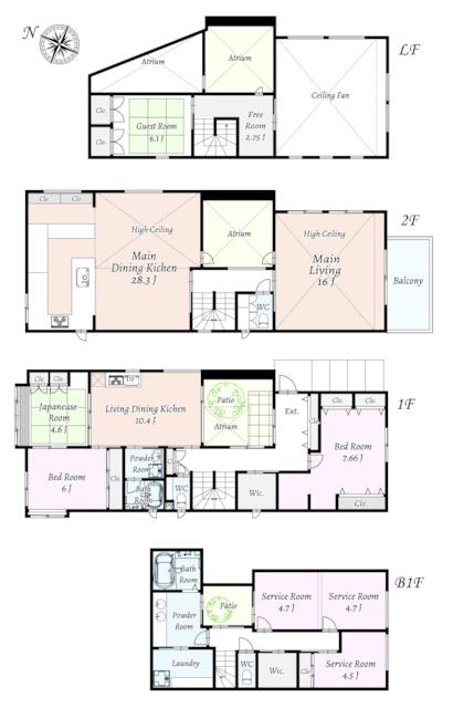 東京都世田谷区の一戸建て | 2.9億円 | 3SLDK | 165.65m² | Akiyama house finder