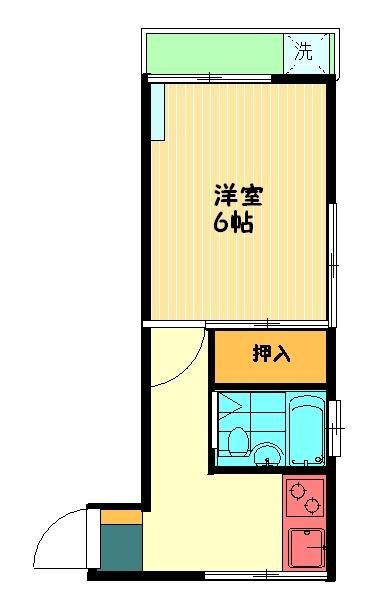 北原ハイツ  短期貸し 2階 物件写真 2
