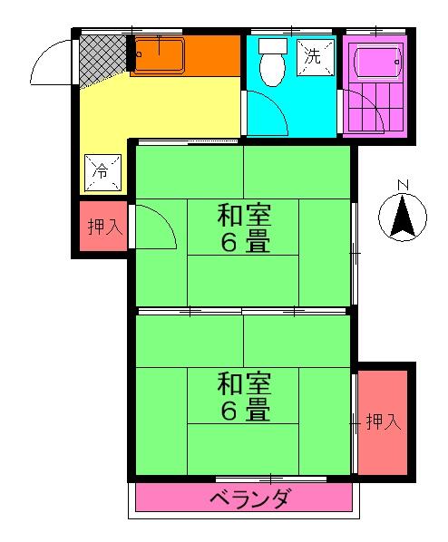魚沢荘 2階 物件写真