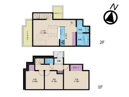 detached 東京都調布市入間町３丁目 地図を見る