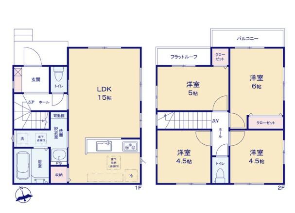 detached 東京都小金井市貫井南町１丁目 地図を見る