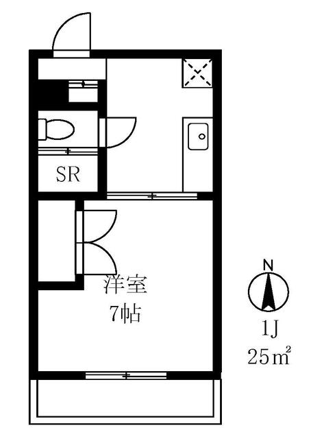 ヴィレッジ１  1J 物件写真