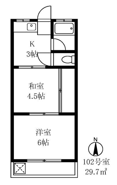 コーポ八幡 1階 物件写真
