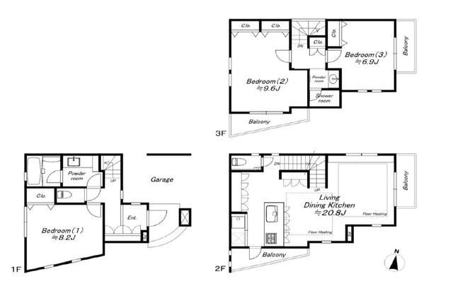 detached 東京都渋谷区代々木３丁目 地図を見る
