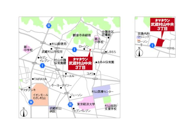 detached 東京都武蔵村山市中央３丁目 地図を見る