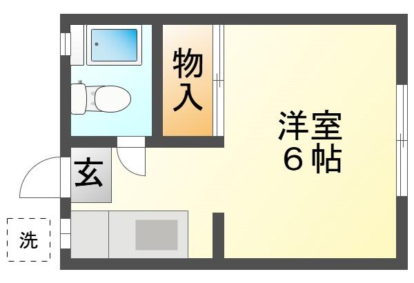 福士アパート 2階 物件写真 2