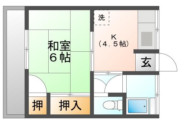 芳山荘 1階 物件写真 2