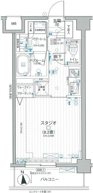 デュオステージ鷺ノ宮 1階 物件写真 2