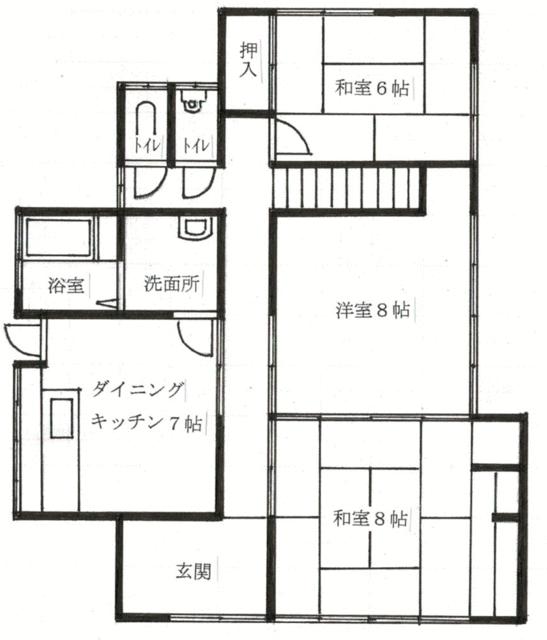 秋田県にかほ市の一戸建て | 1200万円 | 4DK | 218.94m² | Akiyama house finder