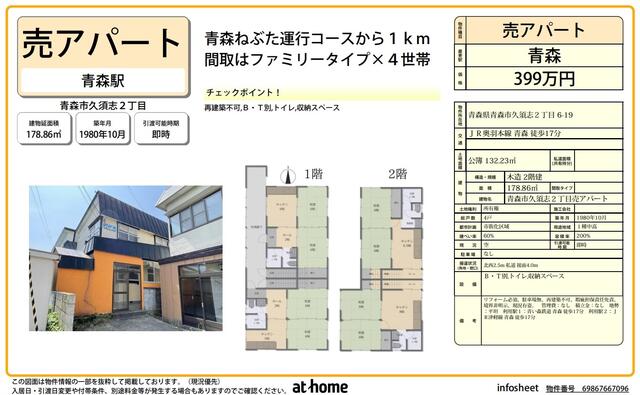 townhouse 青森県青森市久須志２丁目