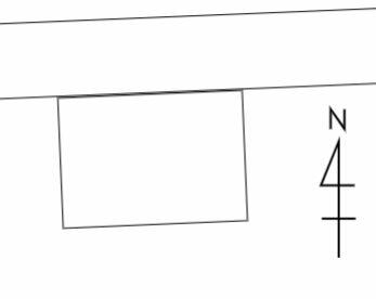 区画図／間口９．９ｍの整形地です。