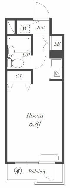 間取り図／使い勝手の良いタイプの間取りです