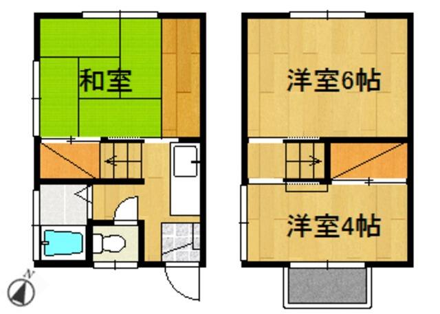 間取り図／2・3階部分が使用できます。室内に階段あり♪