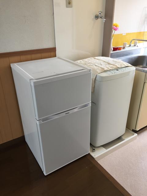 収納／家電付は相談に応じます。室内洗濯機置場。
