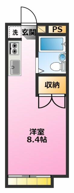 間取り図／ガスコンロ設置可能♪