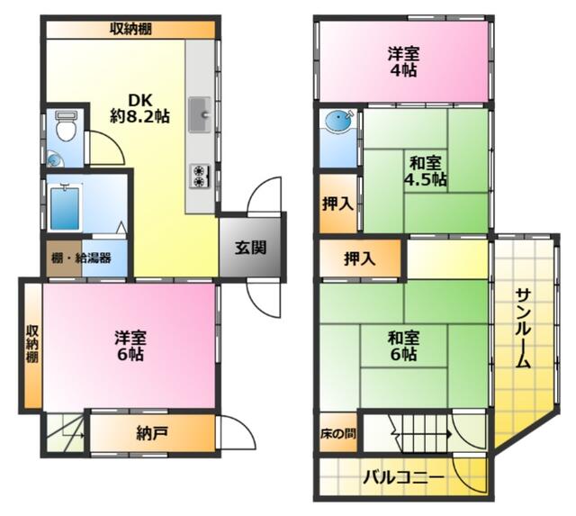 神奈川県横浜市の一戸建て | 840万円 | 4DK | 61.52m² | Akiyama house finder