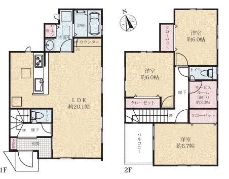 house for sale in 平塚市, Kanagawa | ¥33,900,000 | 3LDK | Akiyama house…