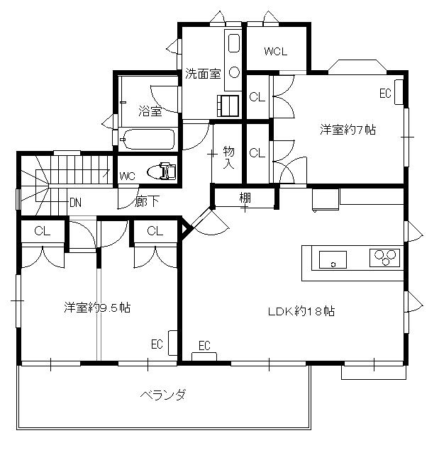 間取り図／２階住宅