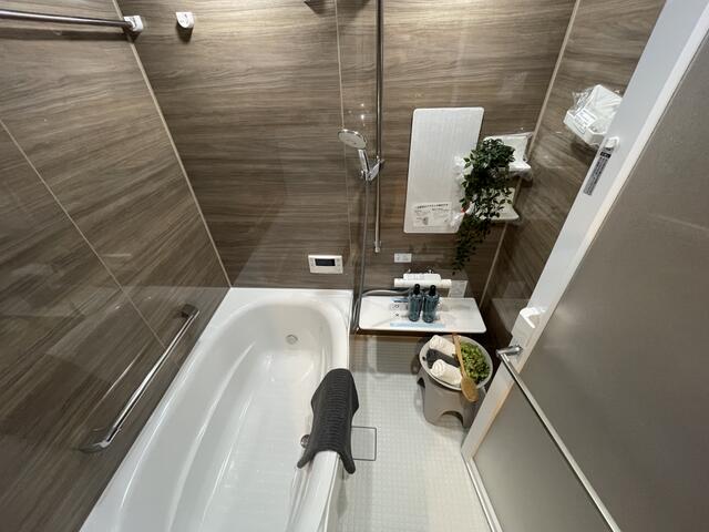 浴室／高級感溢れるお風呂もご用意済みです。子供達がパパと一緒に入れ