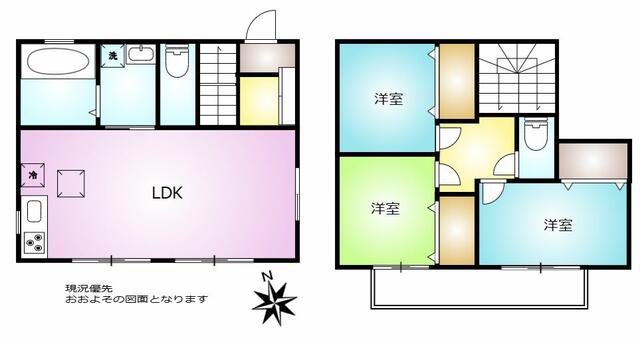 間取り図／貸戸建て間取り