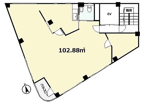 間取り図／内装等は前テナントの残置物になります