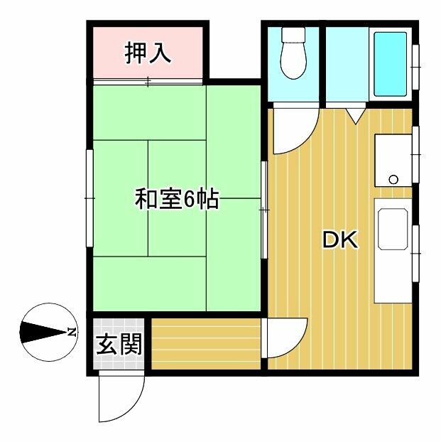 間取り図／１K