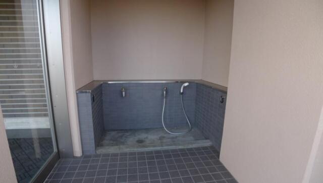 敷地内ペット足洗い場