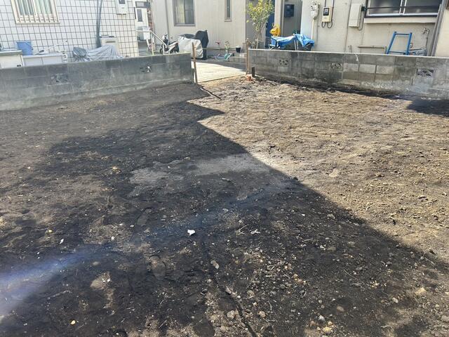 現地土地／敷地北東側より撮影