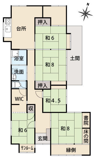 新潟県新潟市の一戸建て | 580万円 | 5DK | 236.43m² | Akiyama house finder